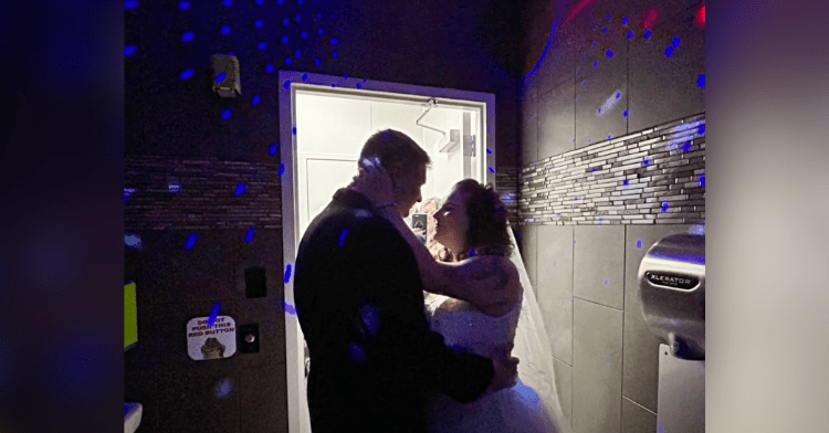 couple in a bathroom