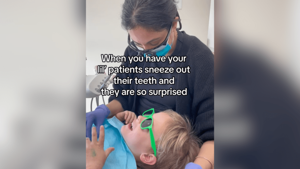 dentist and child