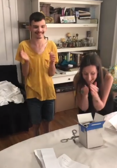 A nonverbal teen receives a beautiful gift from an artist.