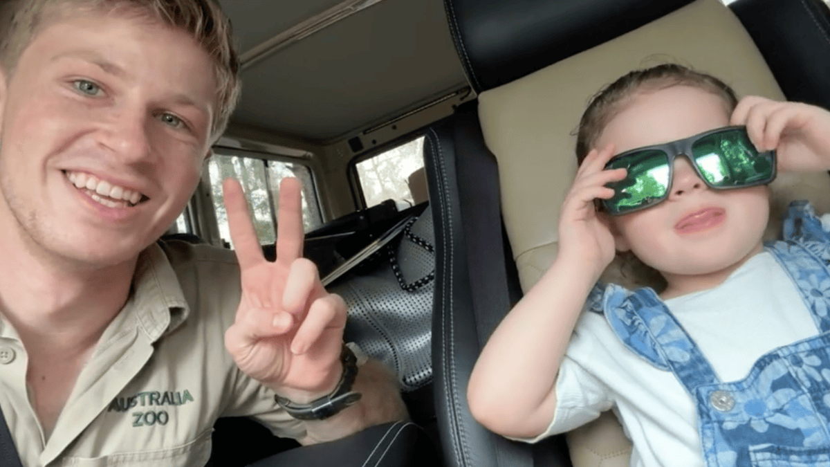 Robert Irwin Shares Precious Moment With Niece Grace Warrior In The Car