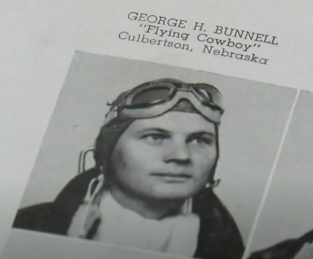 An old photo of a soldier from World War II.