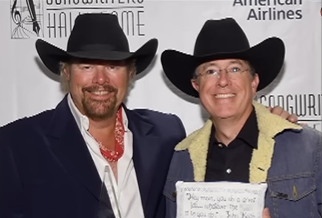 Stephen Colbert Recalls How Toby Keith “Taught Me Not To Prejudge A Guest.”
