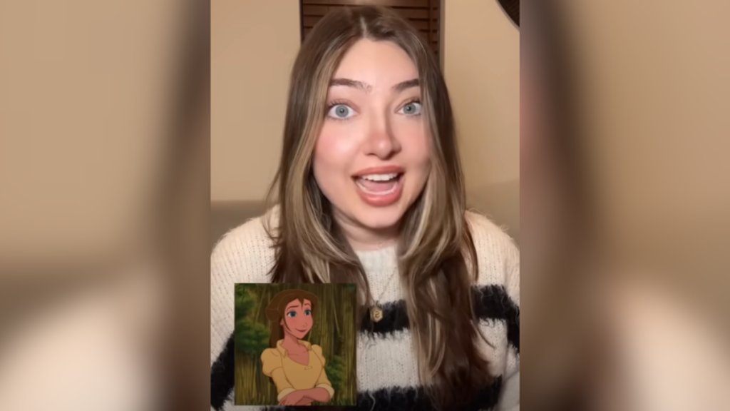 A voice actor shows her followers how to imitate Disney characters.