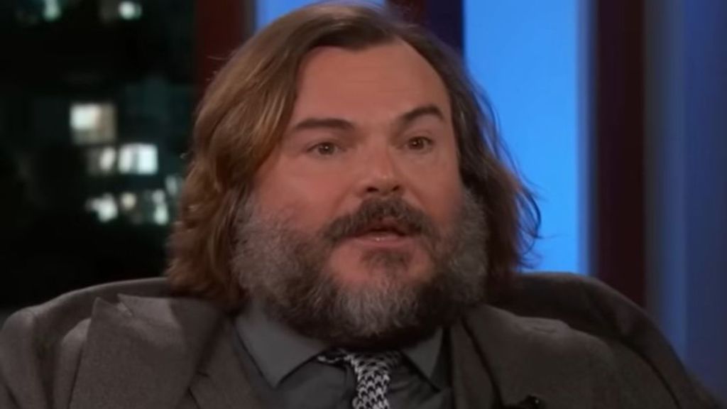 Actor Jack Black during an appearance on Jimmy Kimmel.