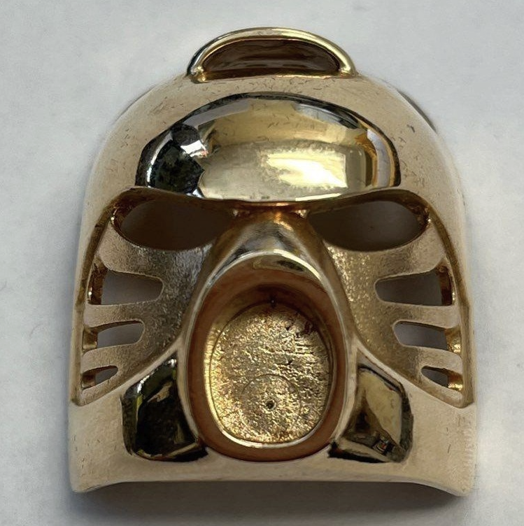 gold lego mask