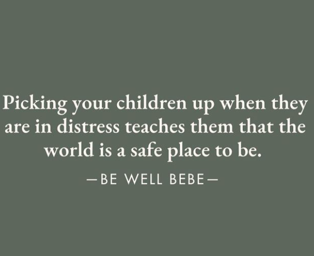 A quote about children on a grey background.
