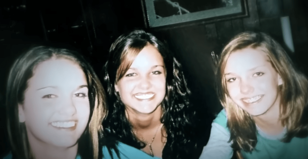 Rikki, Kendall, and Julianne smile for a photo together as teens, years after first meeting.
