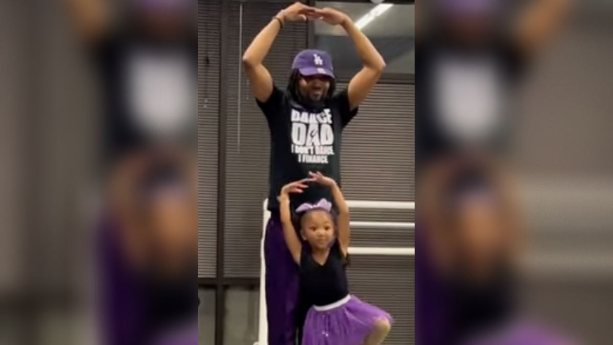 Too Cute: Dad & Daughter Take Ballet Class Together And Make Millions Melt