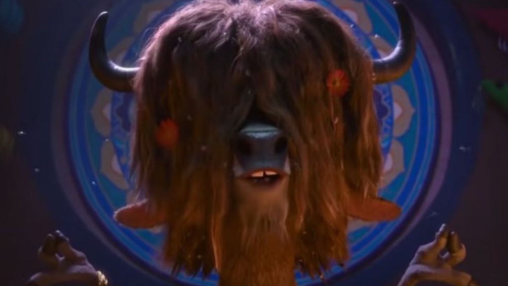 Image shows Zootopia character Yax the Yak, voiced by Tommy Chong.
