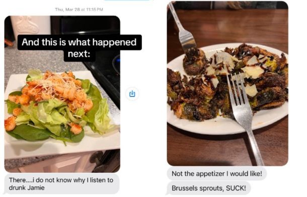 Images show meals a father began eating after a plea from his daughter caused a healthy rransformation.