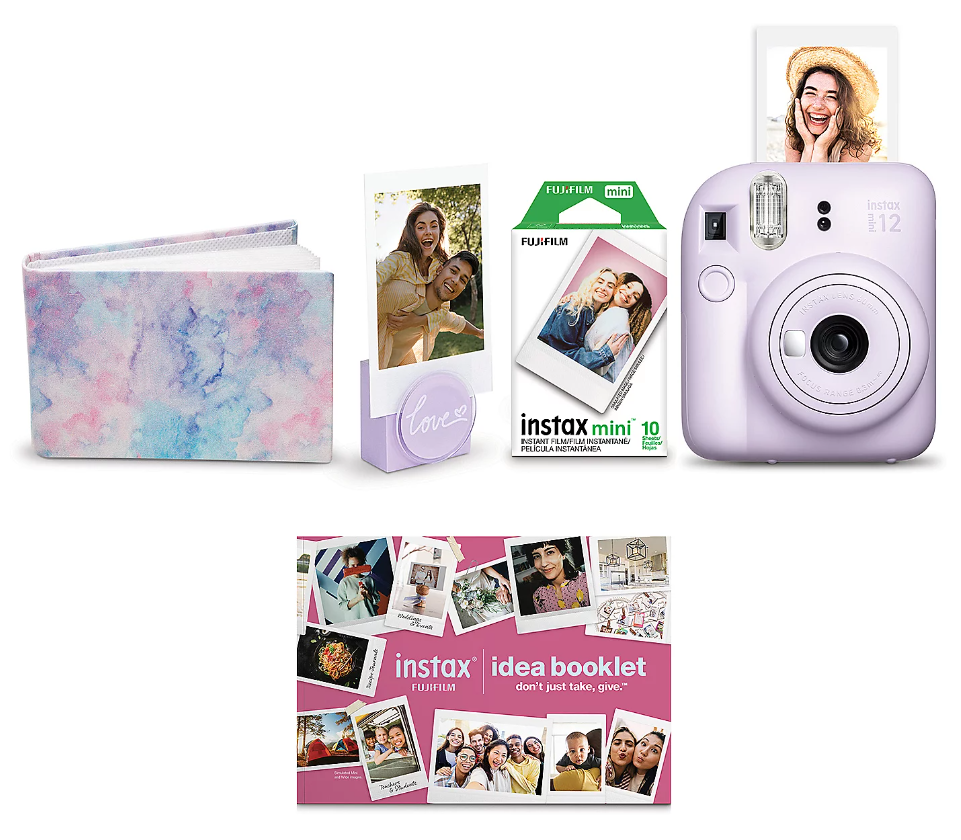An instant camera and film for taking pictures.