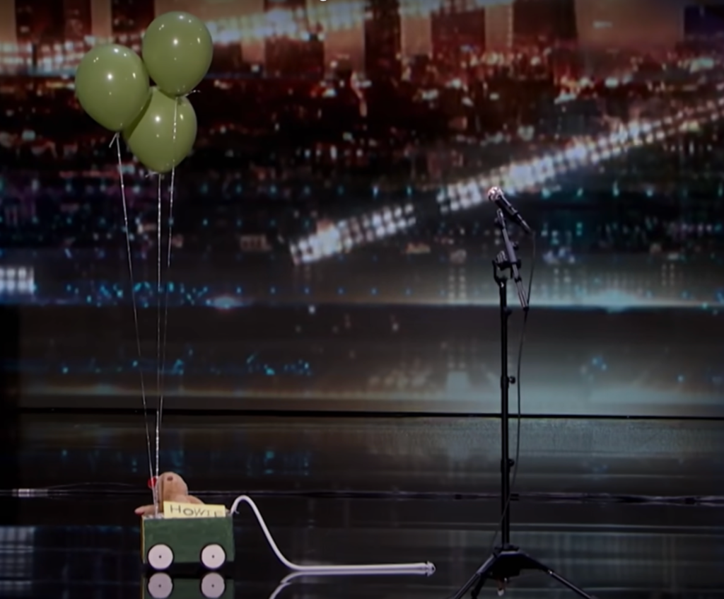 creepy doll on agt stage