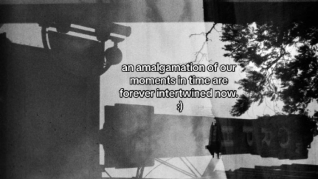 Combined black and white photos on expired film.