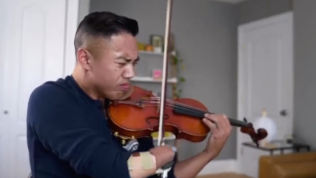 One-hand violin
