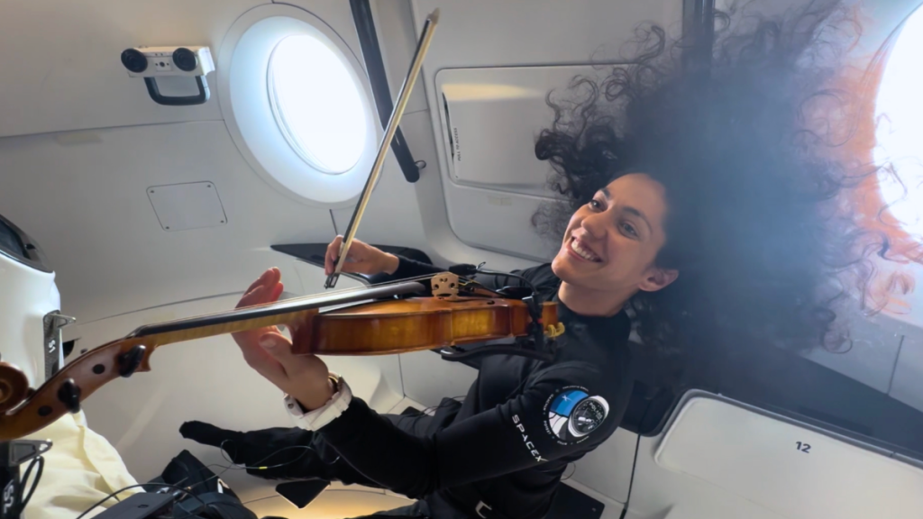 Violin In Space 1