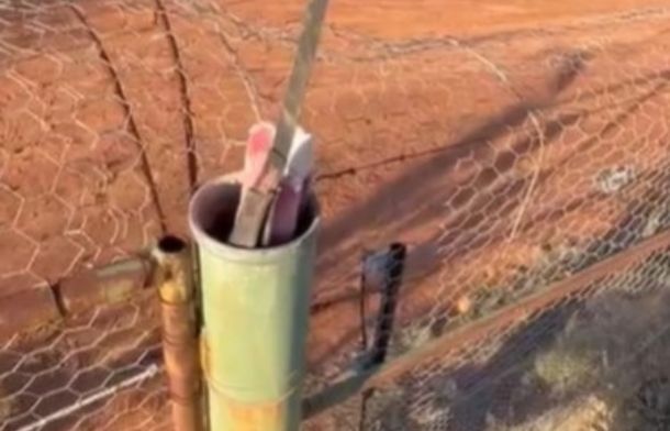 Top of a pipe where a Conservation Land Manager discovered a bird stuck in the pipe. After rescue, the bird was released unharmed.