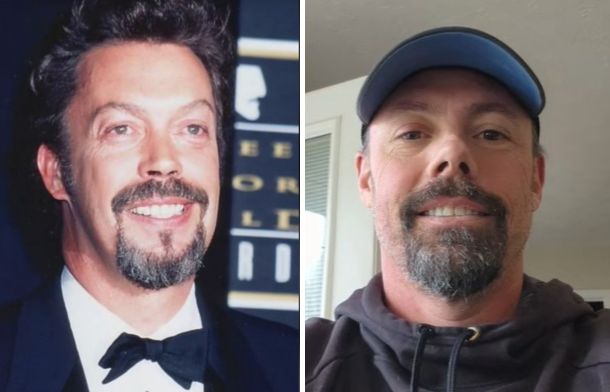 Left image is actor Tim Curry. Right image is Joe Shawhan.