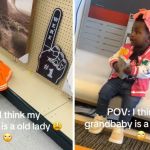 Images show Little Wynter, who acts like an old lady and she