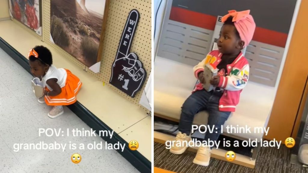 Images show Little Wynter, who acts like an old lady and she