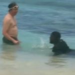 Image shows a wholesome husband who can make friends anywhere.