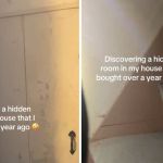 A year after buying an old farmhouse, the owner found a door to a hidden room behind bookcases.