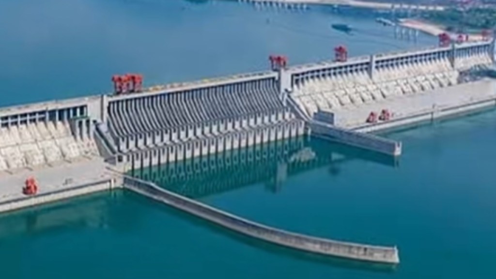 Aerial view of China's Three Gorges Dam