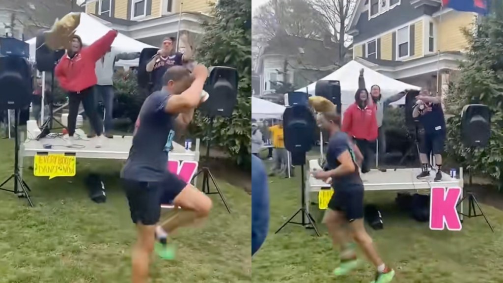 Boston Marathon Runner Takes an Incredible Dance Break